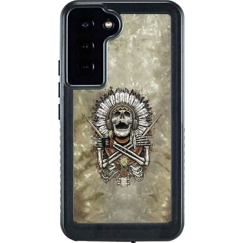 Liquid Blue Tribal Beats Galaxy S24 Plus Waterproof Case